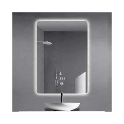 China Bright modern luxury hotel large ip44 frameless backlit lead bath mirror make up for sale