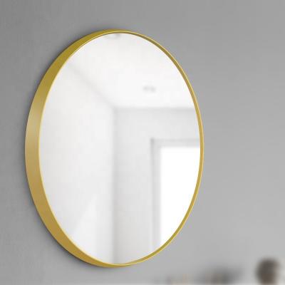 China Europe Home Decor 2019 New Arrival Powder Coated Metal Aluminum Sight Modern Round Decorative Wall Mirrors for sale