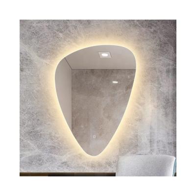 China 2019 Water Drop Shape Bright Backlit Living Room Light Dimming LED To Touch LED Light Mirror for sale