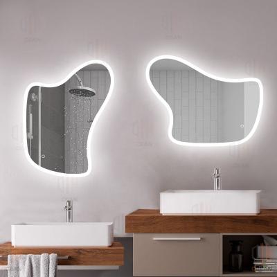 China Minimalist Customs Lead Touch Screen Makeup The Bathroom Vanity Mirror Decorative Wall for sale