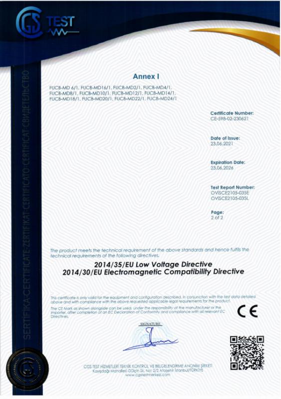 CE - Zhejiang Fullwill Electric Co., Ltd.