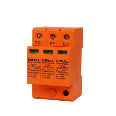 China USFULL System High Quality Surge Lightning Protection DC SPD SPD 500vdc 1000vdc 40ka 60Ka for sale