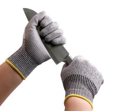 China Glass Industry Level 5 Liner Cut Uhmwpe Anti Cut Resistant Gloves for sale