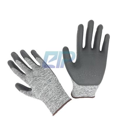 China Nitrile Dots Have Good Anti-slip Function Knit Wrist Cuff Shell Lunar Foam Nitrile Palm Immersion Nylon Gloves For Electrical Component Assembly for sale