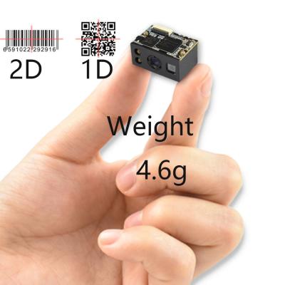 China General Red USB Scanner Module Mini Weight 4.6g LED Barcode Reader Fast High Quality 2D 1D QR Scanner Module, ttl232 3.3VDC A4 size for sale