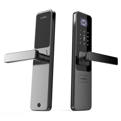 China High Quality 6063GB Aluminum Key/QR Code/Password/Digital Aluminum Hotel Smart Electronic Door Lock IC Card USB Micro 5V RFID Rakinda QL10 for sale