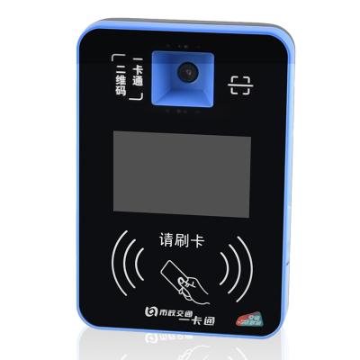 China Advertising Hardcover Validator Bus in Android Public Transportation Tagging Machine Access Smart Card Reader 233mm*170mm*64mm for sale