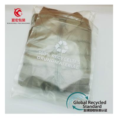 China 100% Recycled Materials GRS Materials Plastic Bag Recycled Clothes, Accessories, Adhesive Type Bag Packaging Bags GRS Certification for sale