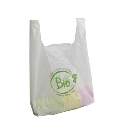 China BIODEGRADABLE Wholesale Eco Friendly T Shirt Bags For Supermarket for sale