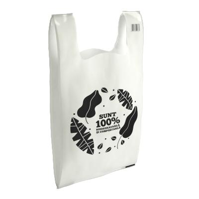 China BIODEGRADABLE Wholesale Eco-Friendly T-Shirt Cornstarch Compostable Waste Shopping Biodegradable Bags for sale