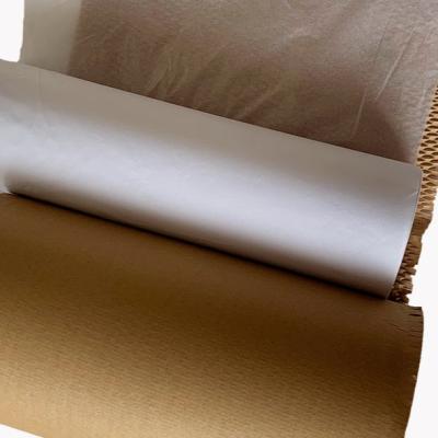 China Moisture Proof Recycle Honeycomb Paper Butter Wrapping Honeycomb Pad Brown Cushion Wrapping Paper for sale