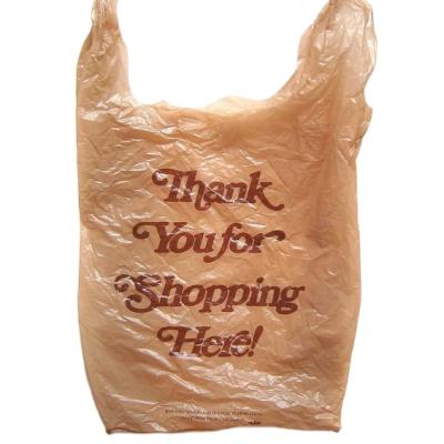 China Factory price 100% recyclable plastic free and 100% biodegradable compostable t-shirt shopping bag for sale