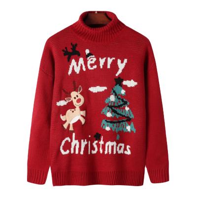 China Anti-wrinkle 2021 autumn and Korean version of new winter color contrast printing sweater men's sweater trend long-sleeved for sale