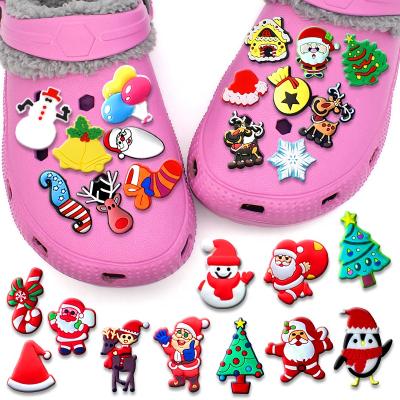 China Shoe Buckle PVC Christmas Series Shoe Charms Accessories with Shoe Buckle for Christmas Charms Party Kid's Gifts for sale