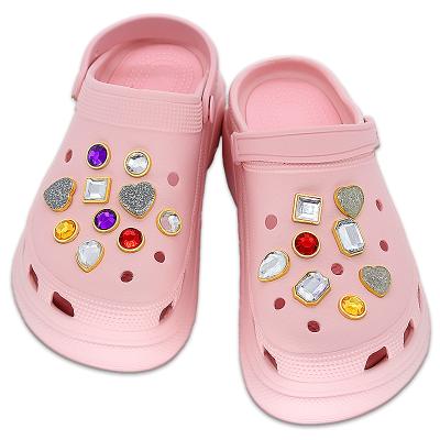 China 2021New Buckle Design Amazon DIY Croc Charms Bling Shoe Charms Decoration Accessories For Diamond Croc Charms for sale