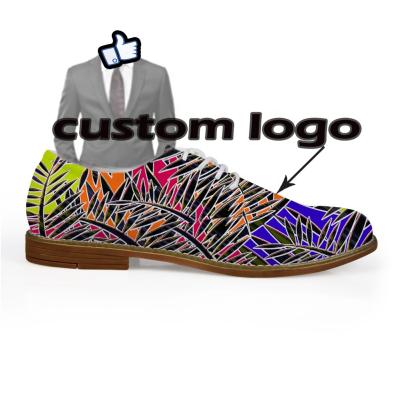 China 2021 New Fashion Men's Durable Logo Custom Genuine Leather Dress Shoes And Oxford Formal Shoes for sale