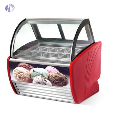 China Single / Double-temperature Mini Ice Cream Freezer Ice Cream Cart With Freezer Freezers For Ice Cream for sale