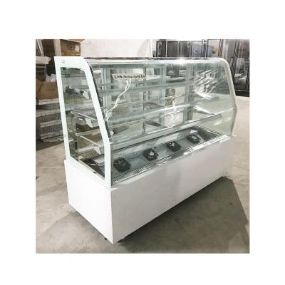 中国 Single Curved Single/Per-Temperature Glass Door Round Ice Cream Cake Display Fridge Right Angle Ice Cream Freezer Display Freezers and Refrigerators 販売のため