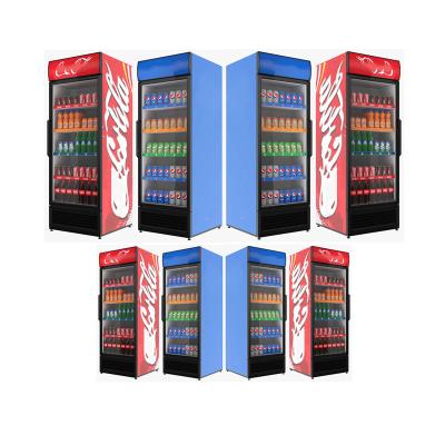 Китай Upright Single / Double-temperature Beverage Pepsi Cooler Beverage Drinks Beer Glass Fridge Door продается