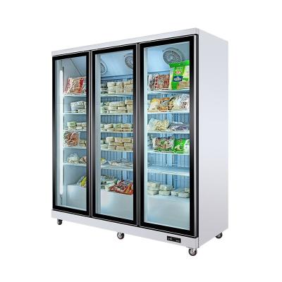 Китай Single/Double-temperature Glass Freezer Chest Glass Door Sliding Glass Door Freezer Fridge Freezer Chest Door продается