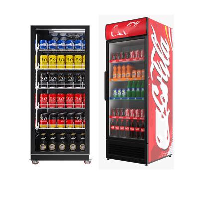 China Wholesale High Quality Single/Double-temperature Pepsi Beverage Refrigerator With Glass Door Beverage Display Freezer Commercial Refrigeration Equipment for sale