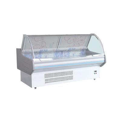 China Single/Double-temperature 1500mm Chiller Fridge Meat Display and Display Meat Hanger Fridge Display Meat Storage Fridge for sale