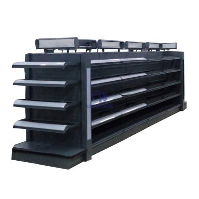 China Guangdong Double Sided Supermarket Shelves Metal Display Rack Supermarket Shelves For Shelves General Supermarket for sale