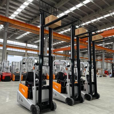 China Garment Shops LTMG Three wheels electrical forklift 1.5 ton 1.6 ton 1.8 ton 2t mini electric forklift with side shift for sale