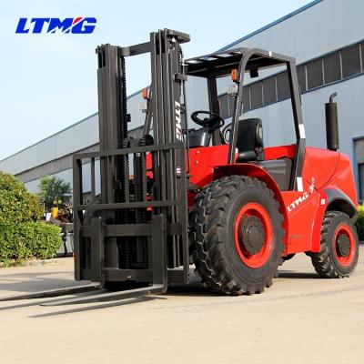 China Manufacturing Plant LTMG  3.0 ton 3.5 ton  4x4 4WD all four 4 wheel drive all rough terrain forklift for sale