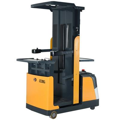 China Building Material Shops LTMG ERP03 counterbalanced order picker machine pallet picker lift 300kg 700kg electric order picker truck forklift for sale