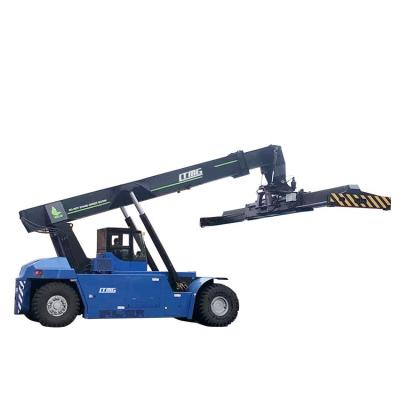 China Manufacturing Plant LTMG 45t electric container reach stacker with 15.1m lifting height for sale