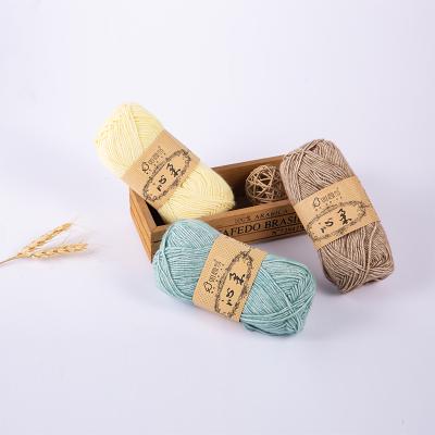 China Anti-pilling Crochet Cotton Blended Yarn Fashion Soft Blend Knitting Yarn For Hand Knitting for sale