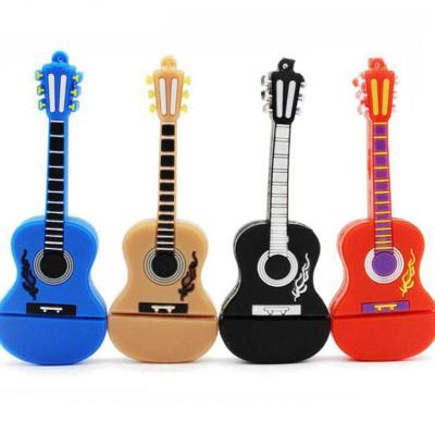 China Custom Soft PVC USB Drive 8gb Flash Rubber Material Guitar Shape for sale