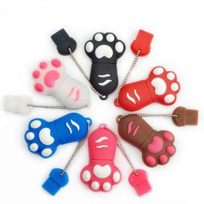 China China animal supplier cat pendrive claw/flash usb pvc cardboard usb paw drive for sale