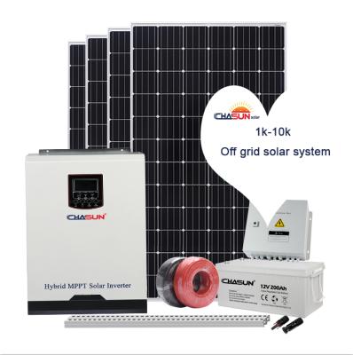 China Bluesun Home Off Grid Solar System 5kw 10kw 15kw Hybrid Solar Power System Home Solar Power System for sale