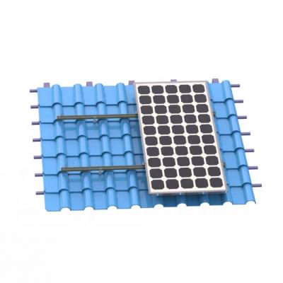 China Aluminum Solar Panel Brackets 15kw Tile Angle Roof Installation For Solar Mounting System for sale