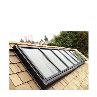 China Automatic Aluminum Frame Dome Skylight Roof Window Awning for sale