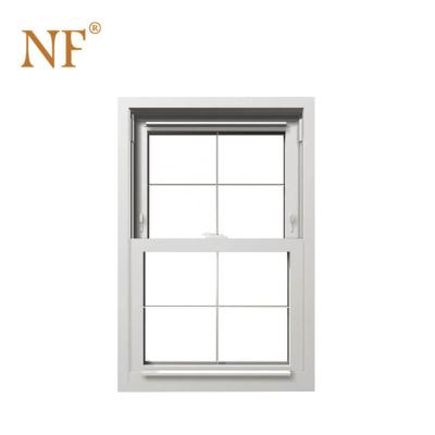 China Folding screen color upvc white double hung windows for sale