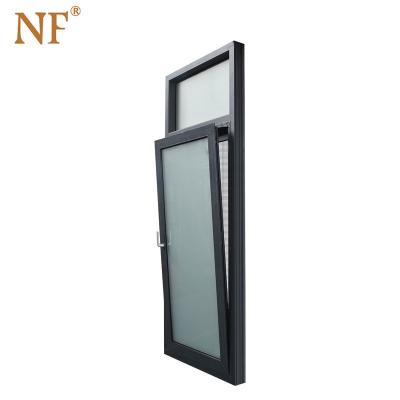 China Folding Single Screen German Style Leaf Turn And Tilt Window for sale