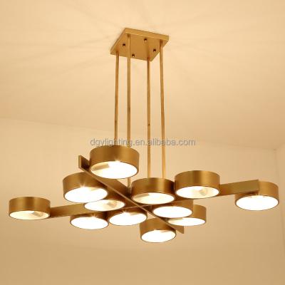 China 12 Design Fancy Contemporary Metal Ring Gold Black Gold Pendant Lights Restaurant Hotel Residential Pendant Lamps for sale