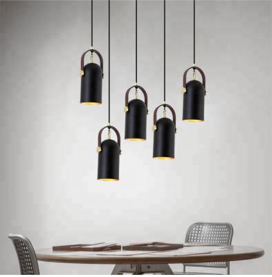 China Nordic Simple Decorative Adjustable Promotion PU Spot Adjustable Hanging Pendant Lights for sale