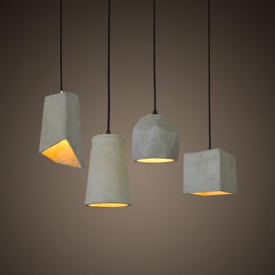 China Zhongshan Residential High Quality Industrial Handmade Dining Room Fixtures Concrete Pendant Light for sale