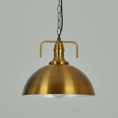 China Residential Retro American Bronze Industrial Raw Iron Brass Pendant Lamp Dining Room for sale