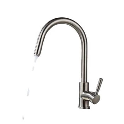 China Modern Sense Faucets Style 304 Stainless Steel Kitchen Faucets Pull Down Kitchen Mixer Sink Faucet Sink Kitchen Faucets for sale