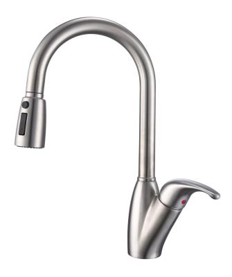 China Modern Sense Faucets NASK C-53 Style 304 Stainless Steel Kitchen Faucets Pull Out Pull Down Kitchen Mixer Sink Faucet Sink Kitchen Faucets for sale