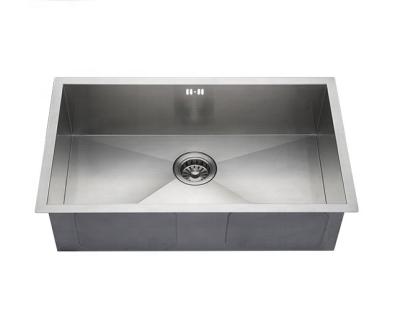 China Without Faucet 201/304 Stainless Steel Handmade Kitchen Sink for sale