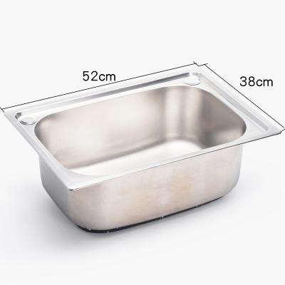 China Without Faucet Without Faucet Handmade 201/304 Stainless Steel Sink for sale