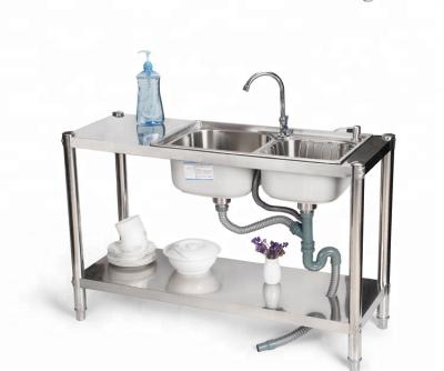 China Stainless Steel Contemporary Style Kitchen Stainless Steel Sink Work Table for sale