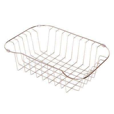 China Custom Sustainable 304 201 Stainless Steel Kitchen Sink Small Sink Drain Wire Mesh Basket for sale