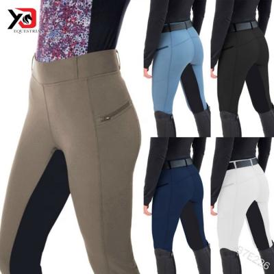 China Durable 2022 XD Rider Ready To Ship Full Seat Breeches Tights Polyester Spandex Compression Riding Breeches for sale